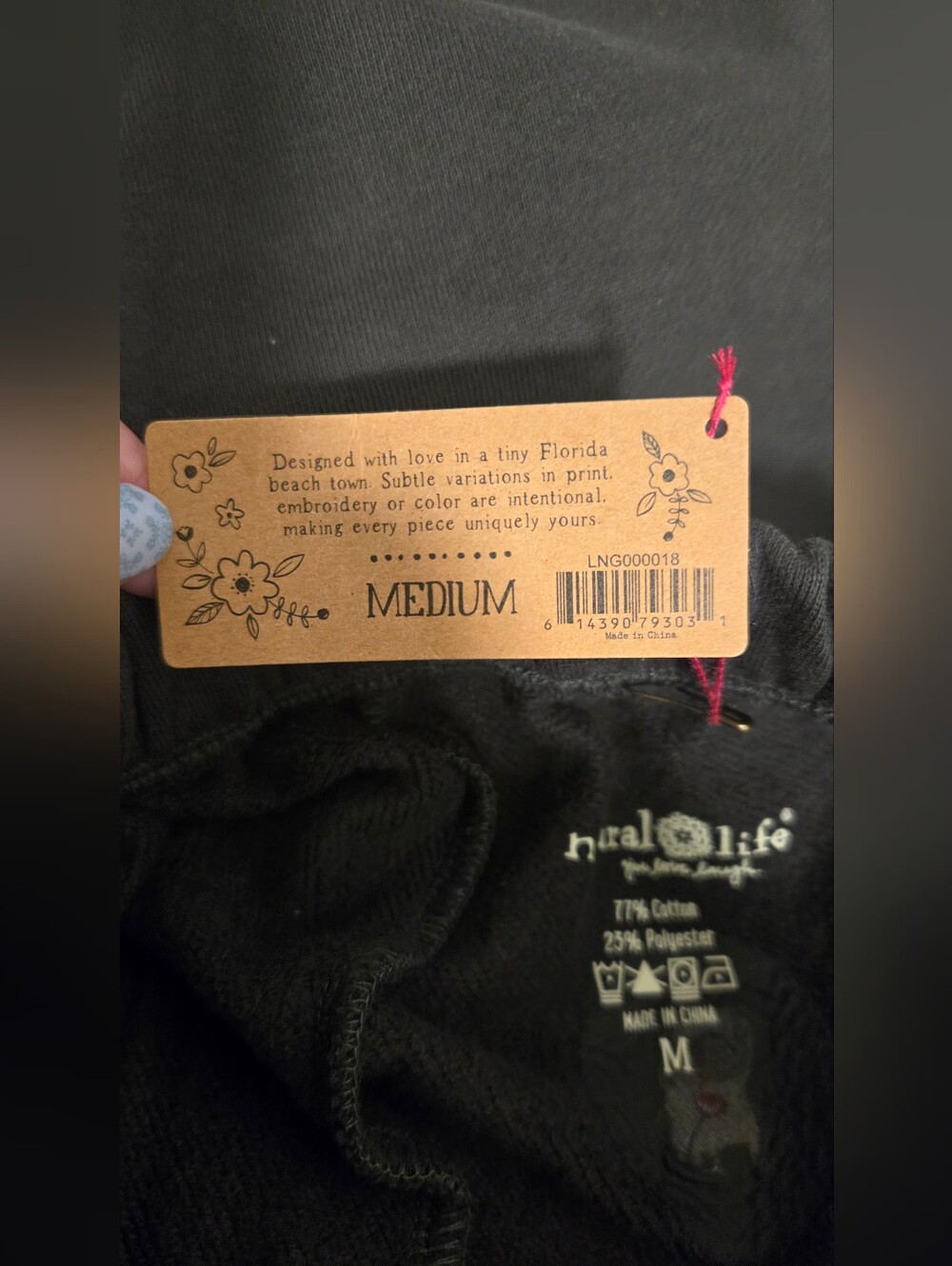 Natural Life Fave Little Things Embroidered Dog Joggers - Picture 5 of 5